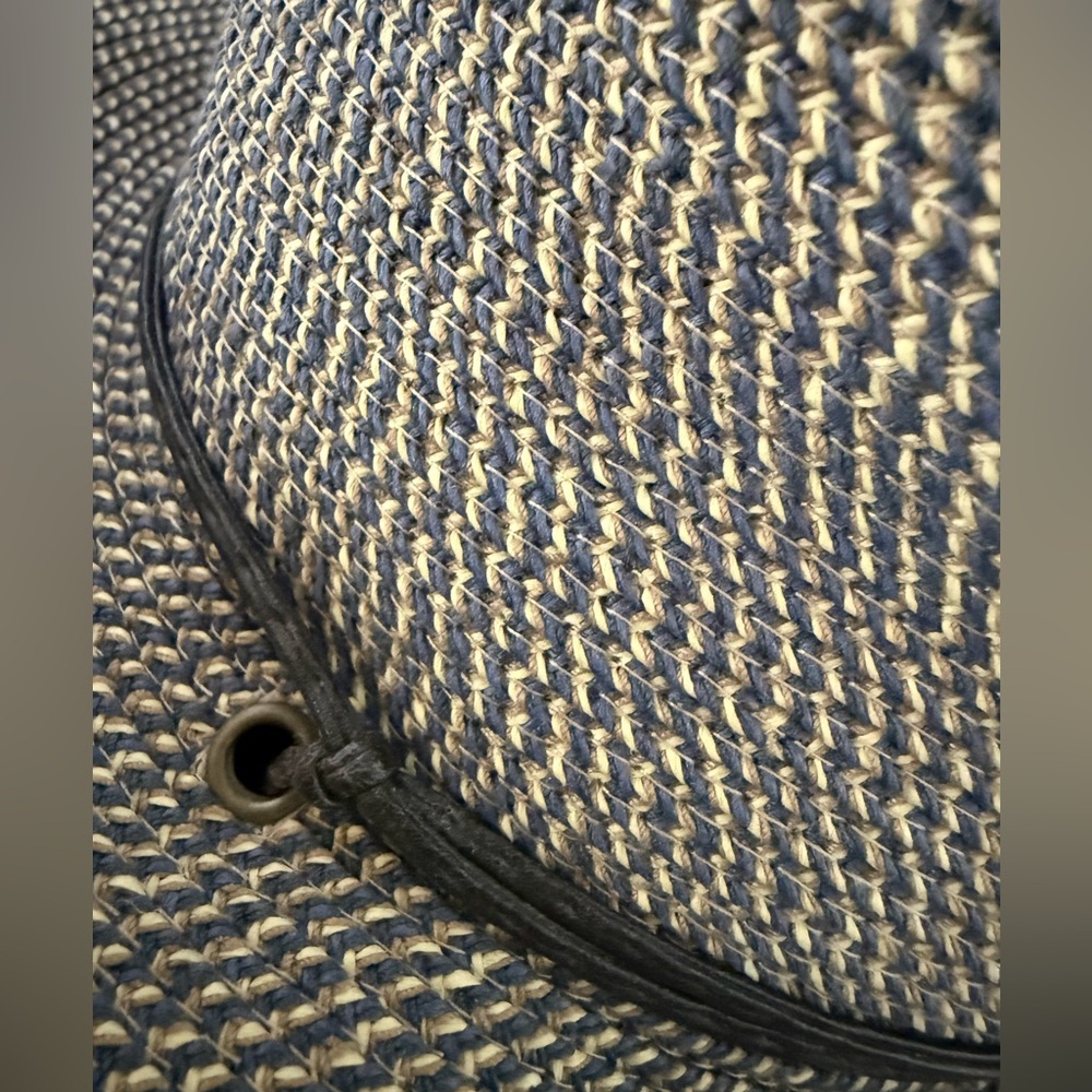 Caribbean Joe Sun Hat w/Chin Strap-Natural Color-one size-Packable-4.5 Inch Brim - Picture 4 of 10